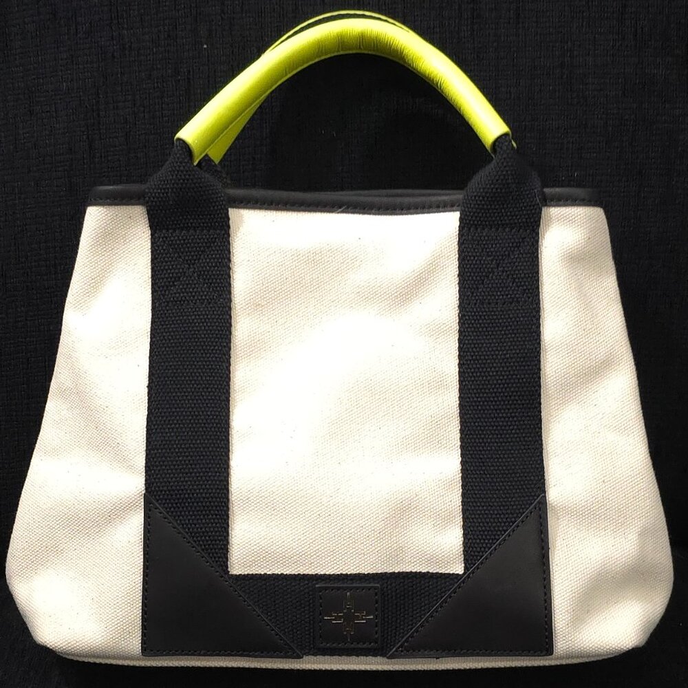 India Hicks Small Biscayne Bay Canvas Tote Bag